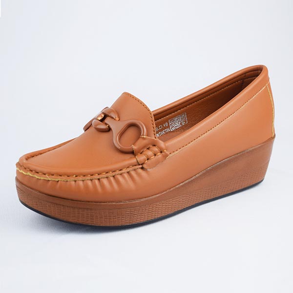 Mocassin compense pour femme 013 tabac  Mocassin médicales femme Maroc